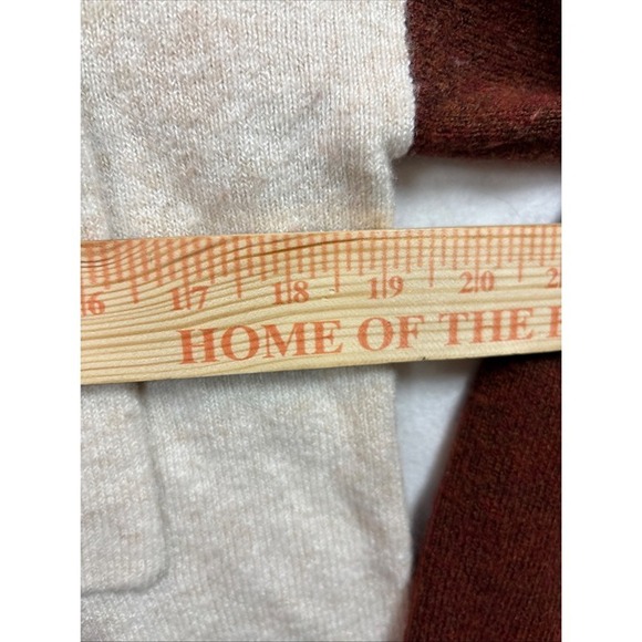 Madewell  Mock Neck Sweater Womens Cream Brown Good Pocket Relaxed size Xs - Picture 8 of 12